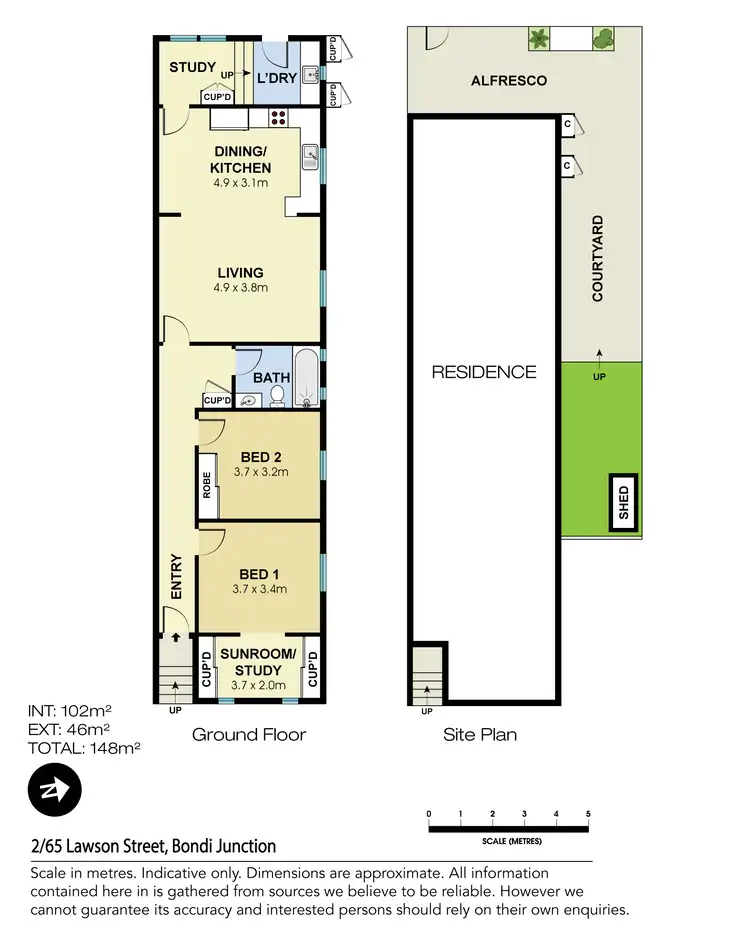 Floorplan of Homely apartment listing, 2/65 Lawson Street, Bondi Junction NSW 2022