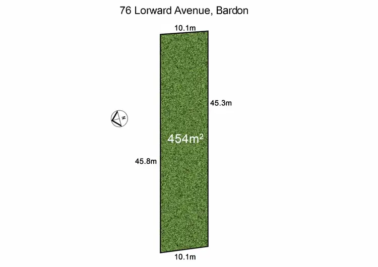 Floorplan of Homely land listing, 76 Lorward Avenue, Bardon QLD 4065
