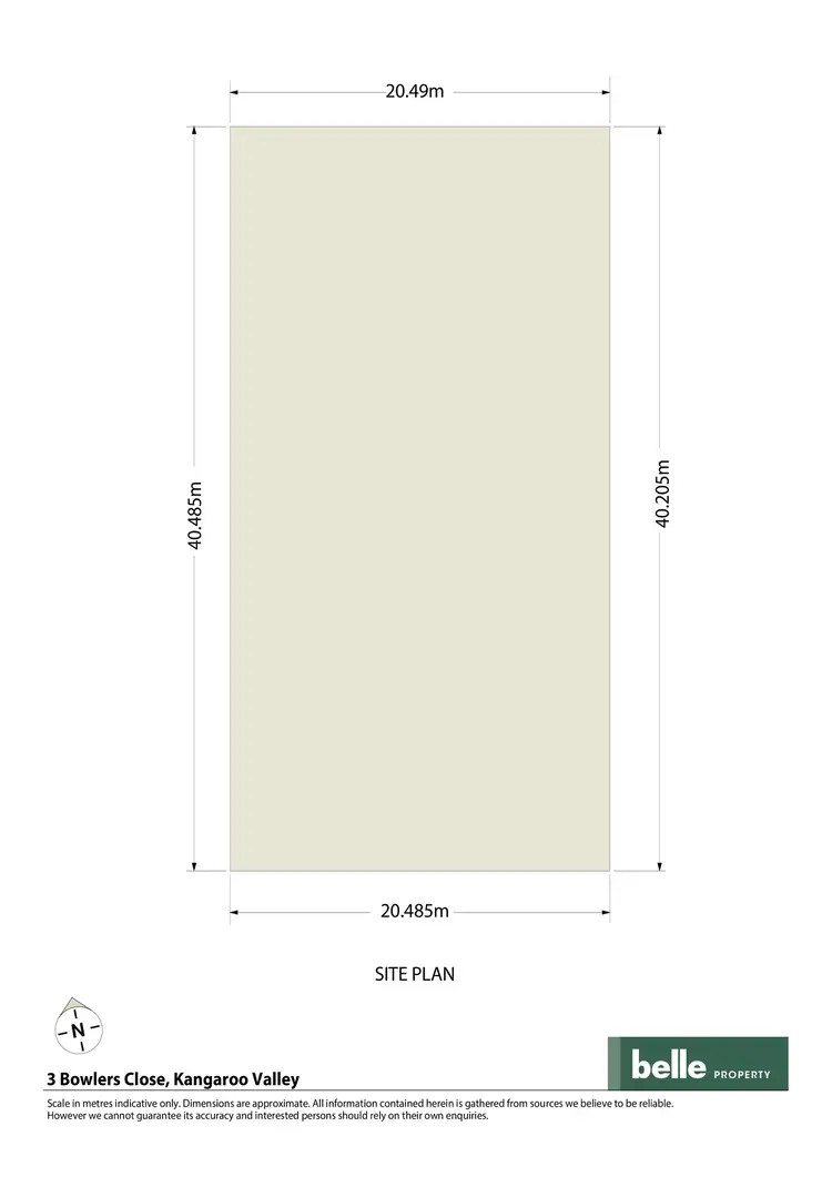 Floorplan of Homely land listing, 3 Bowlers Close, Kangaroo Valley NSW 2577