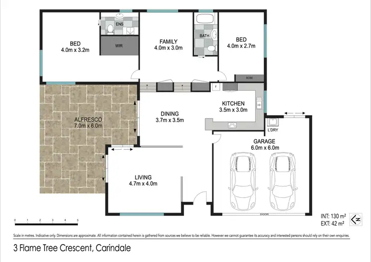 Floorplan of Homely house listing, 3 Flame Tree Crescent, Carindale QLD 4152
