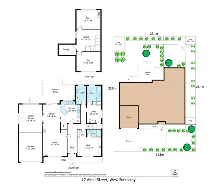 Floorplan of Homely house listing, 17 Alma Street, West Footscray VIC 3012