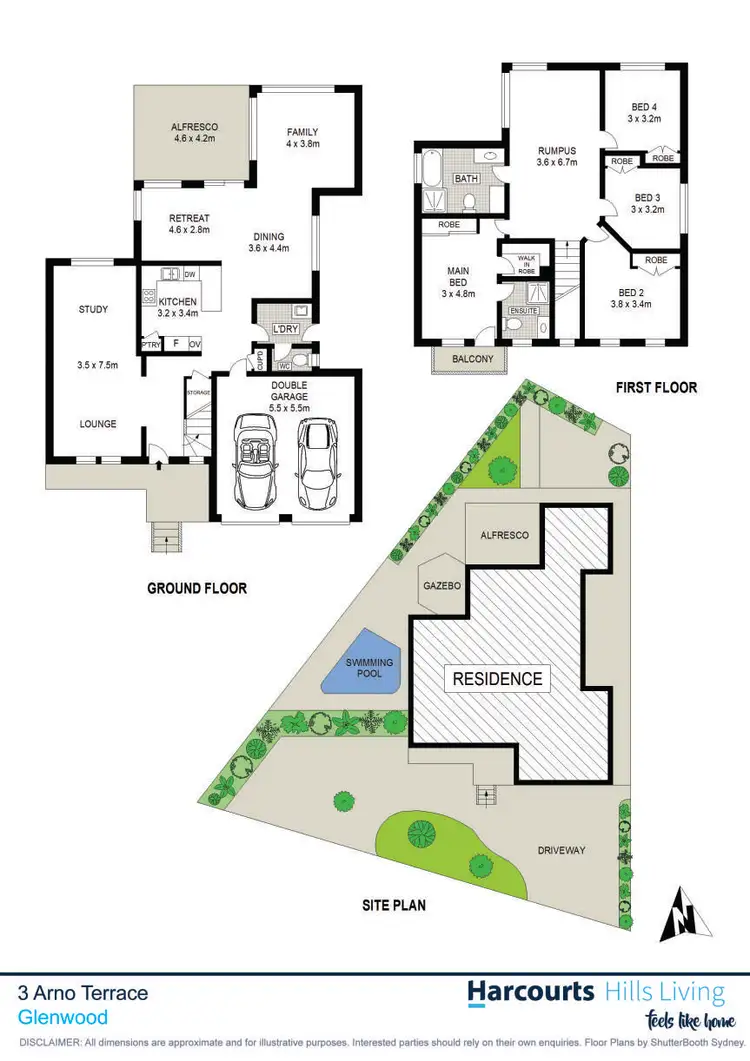 Floorplan of Homely house listing, 3 Arno Terrace, Glenwood NSW 2768