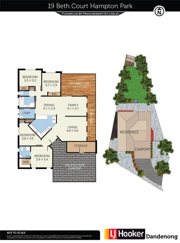 Floorplan of Homely house listing, 19 Beth Court, Hampton Park VIC 3976