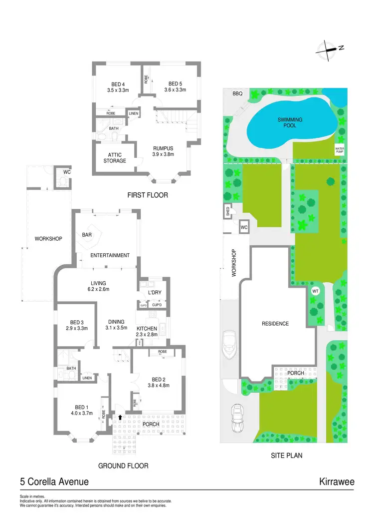 Floorplan of Homely house listing, 5 Corella Road, Kirrawee NSW 2232