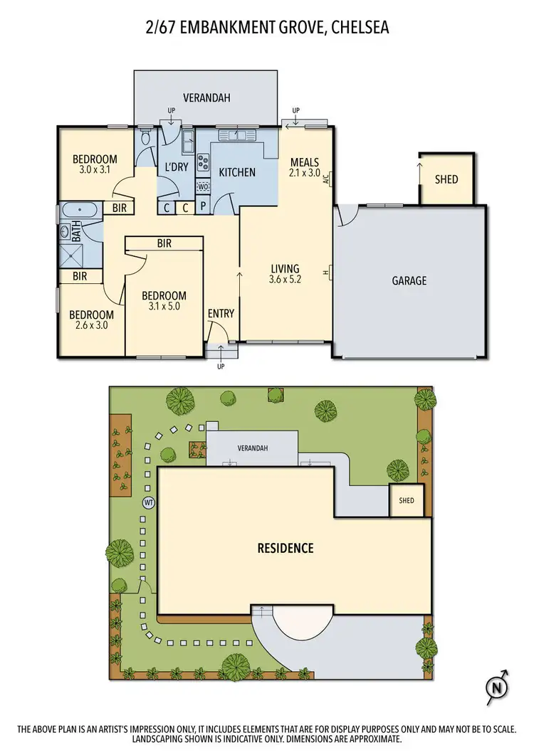 Floorplan of Homely unit listing, 2/67 Embankment Grove, Chelsea VIC 3196