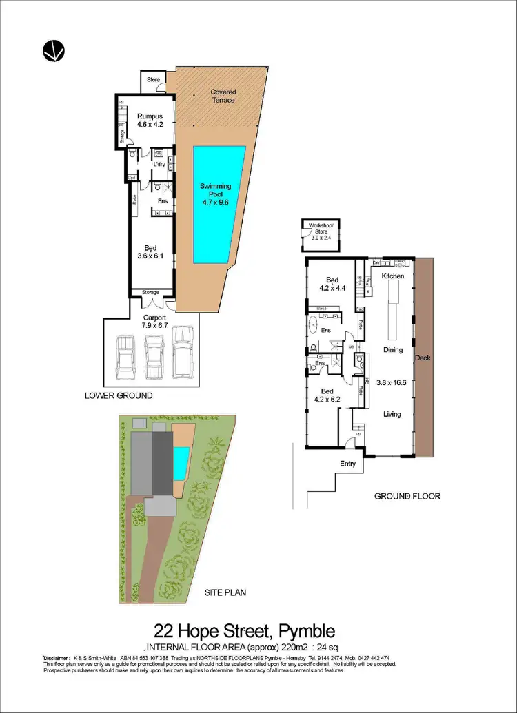 Floorplan of Homely house listing, 22 Hope Street, Pymble NSW 2073