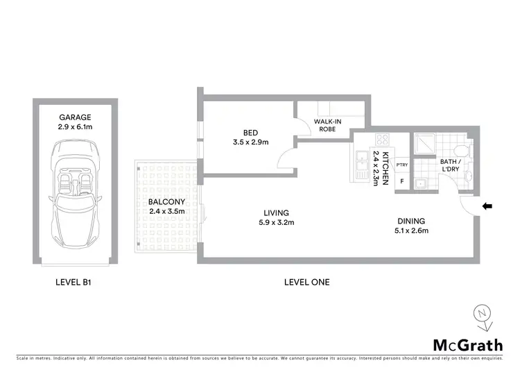 Floorplan of Homely apartment listing, 16/1 Funda Place, Brookvale NSW 2100
