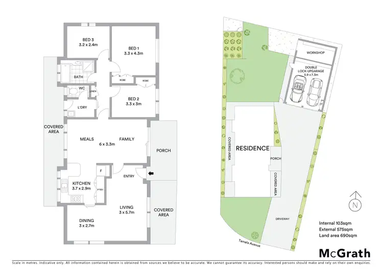 Floorplan of Homely house listing, 18 Tamala Avenue, Marshall VIC 3216