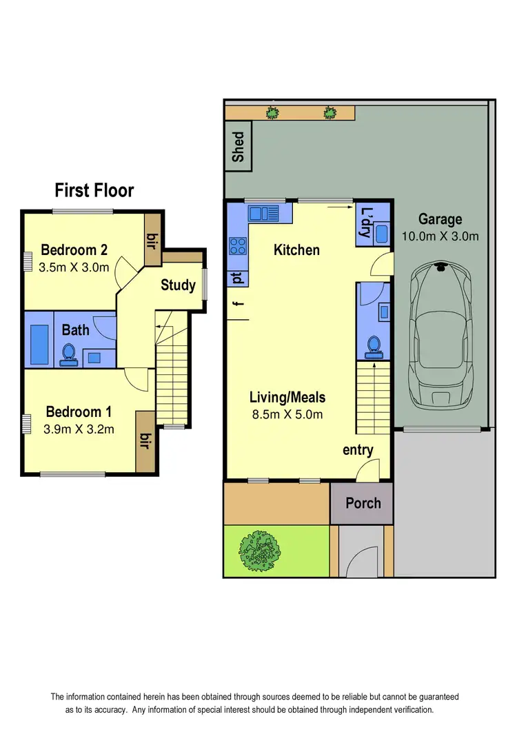 Floorplan of Homely townhouse listing, 40 Highlands Road, Thomastown VIC 3074