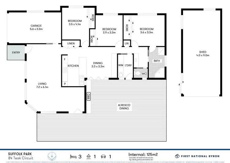 Floorplan of Homely house listing, 84 Teak Circuit, Suffolk Park NSW 2481