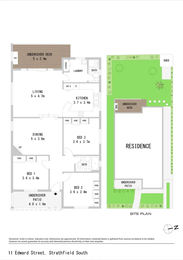 Floorplan of Homely house listing, 11 Edward Street, Strathfield South NSW 2136