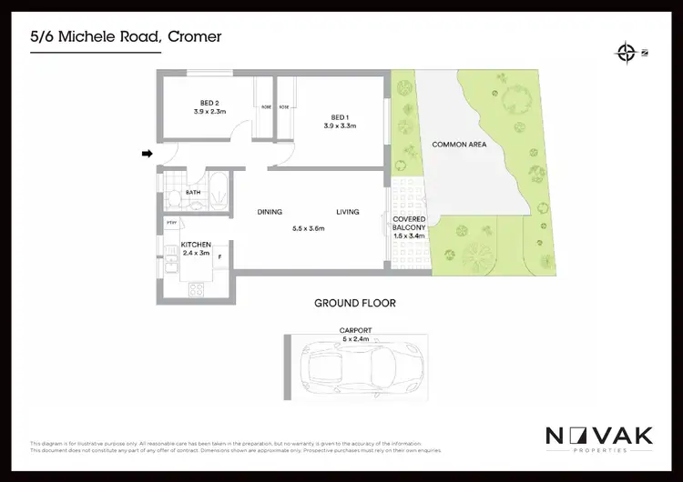 Floorplan of Homely apartment listing, 5/6 Michele Road, Cromer NSW 2099