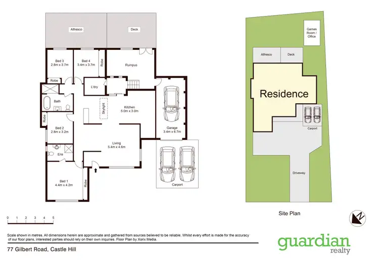Floorplan of Homely house listing, 77 Gilbert Road, Castle Hill NSW 2154