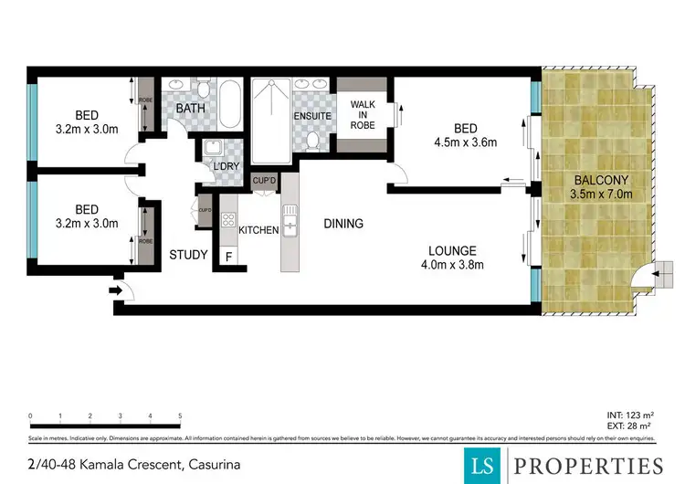 Floorplan of Homely unit listing, 2/40-48 Kamala Crescent, Casuarina NSW 2487