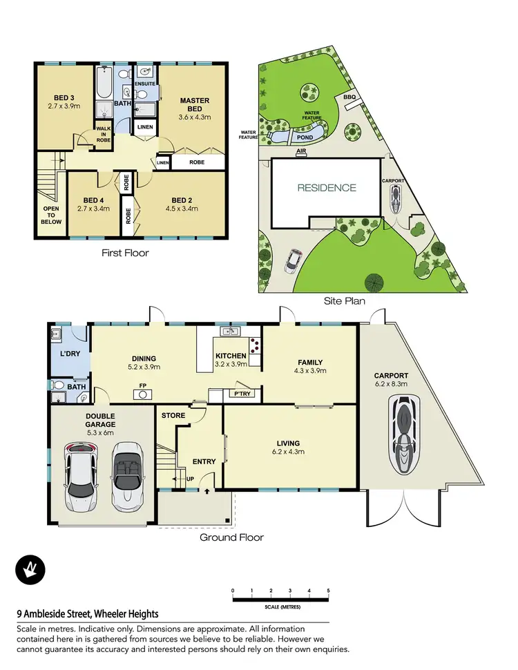 Floorplan of Homely house listing, 9 Ambleside Street, Wheeler Heights NSW 2097