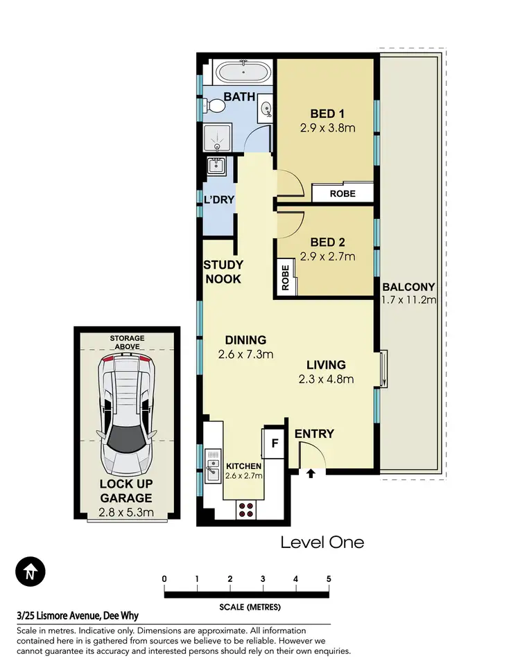 Floorplan of Homely apartment listing, 3/25 Lismore Avenue, Dee Why NSW 2099