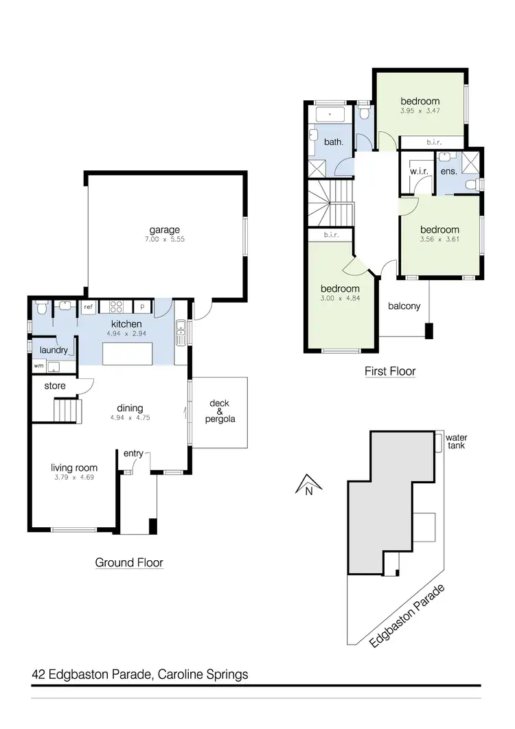 Floorplan of Homely house listing, 42 Edgbaston Parade, Caroline Springs VIC 3023