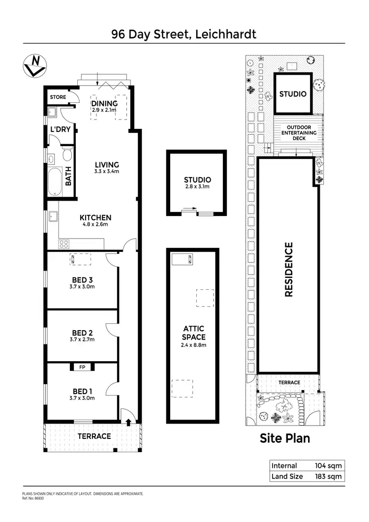 Floorplan of Homely house listing, 96 Day Street, Leichhardt NSW 2040