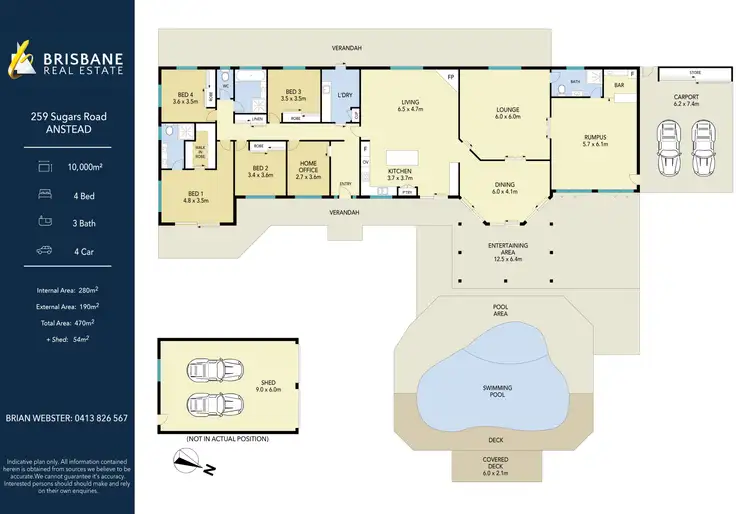 Floorplan of Homely rural property listing, 259 Sugars Road, Anstead QLD 4070