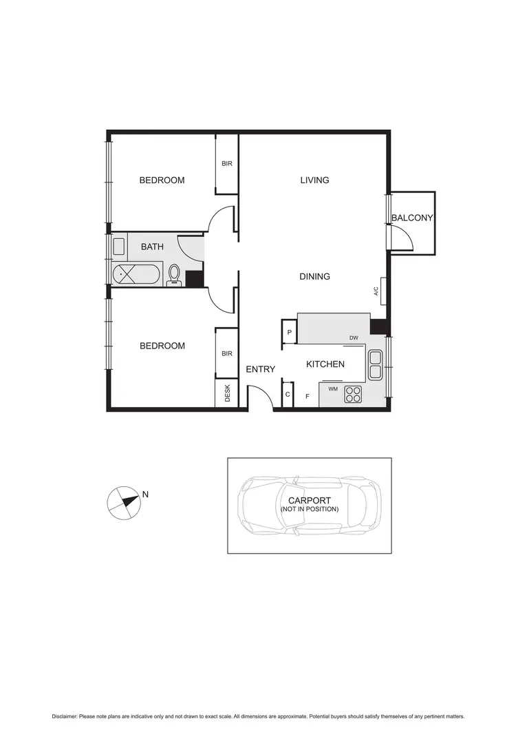 Floorplan of Homely apartment listing, 2/2 Bendigo Avenue, Elwood VIC 3184