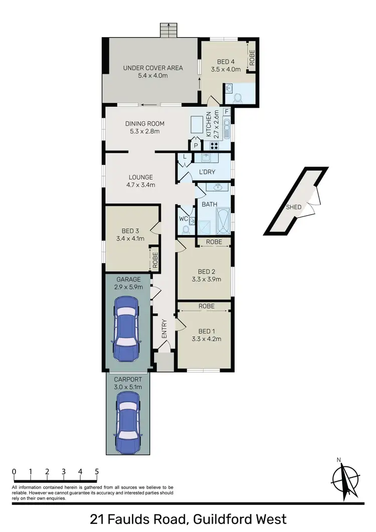 Floorplan of Homely house listing, 21 Faulds Road, Guildford NSW 2161