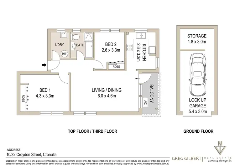 Floorplan of Homely apartment listing, 10/32 Croydon Street, Cronulla NSW 2230