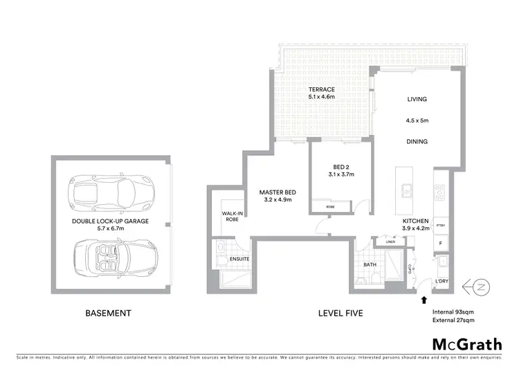 Floorplan of Homely apartment listing, 39/5 Gurrier Avenue, Miranda NSW 2228