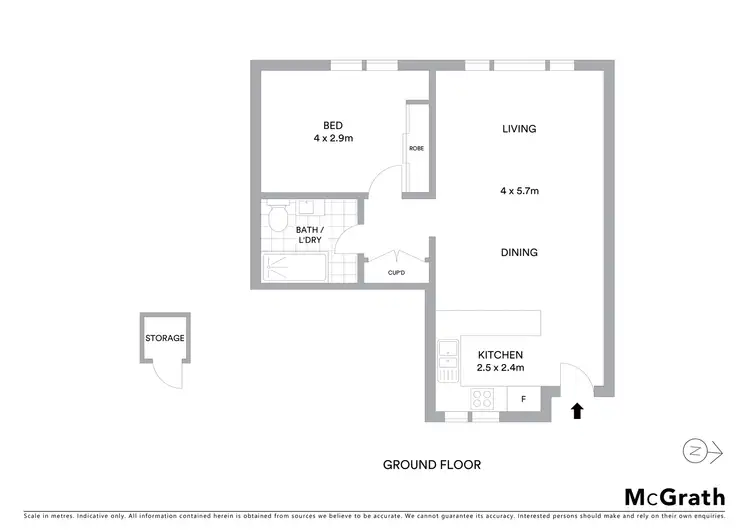 Floorplan of Homely apartment listing, 2/105 Victoria Street, Potts Point NSW 2011