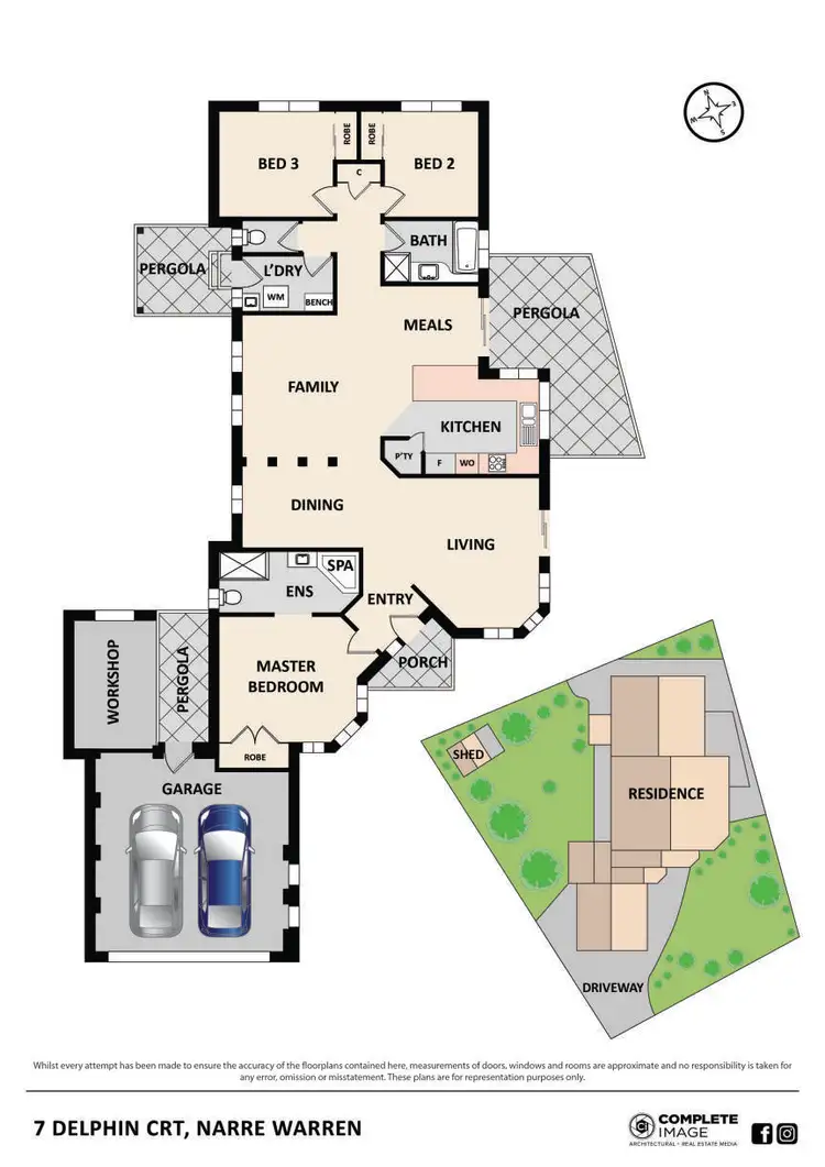 Floorplan of Homely house listing, 7 Delphin Court, Narre Warren VIC 3805