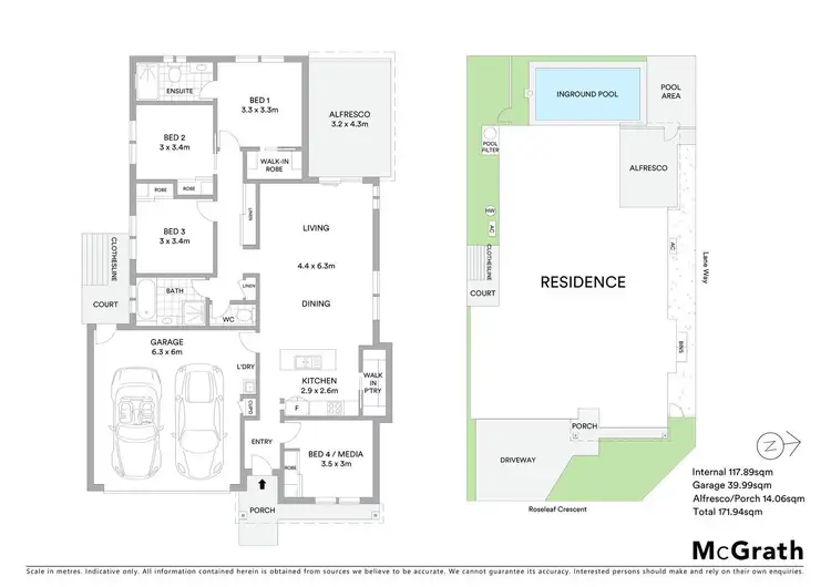 Floorplan of Homely house listing, 45 Roseleaf Crescent, Palmview QLD 4553