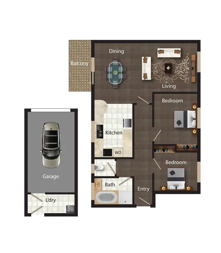 Floorplan of Homely house listing, 12/3-5 Davison Street, Queanbeyan NSW 2620