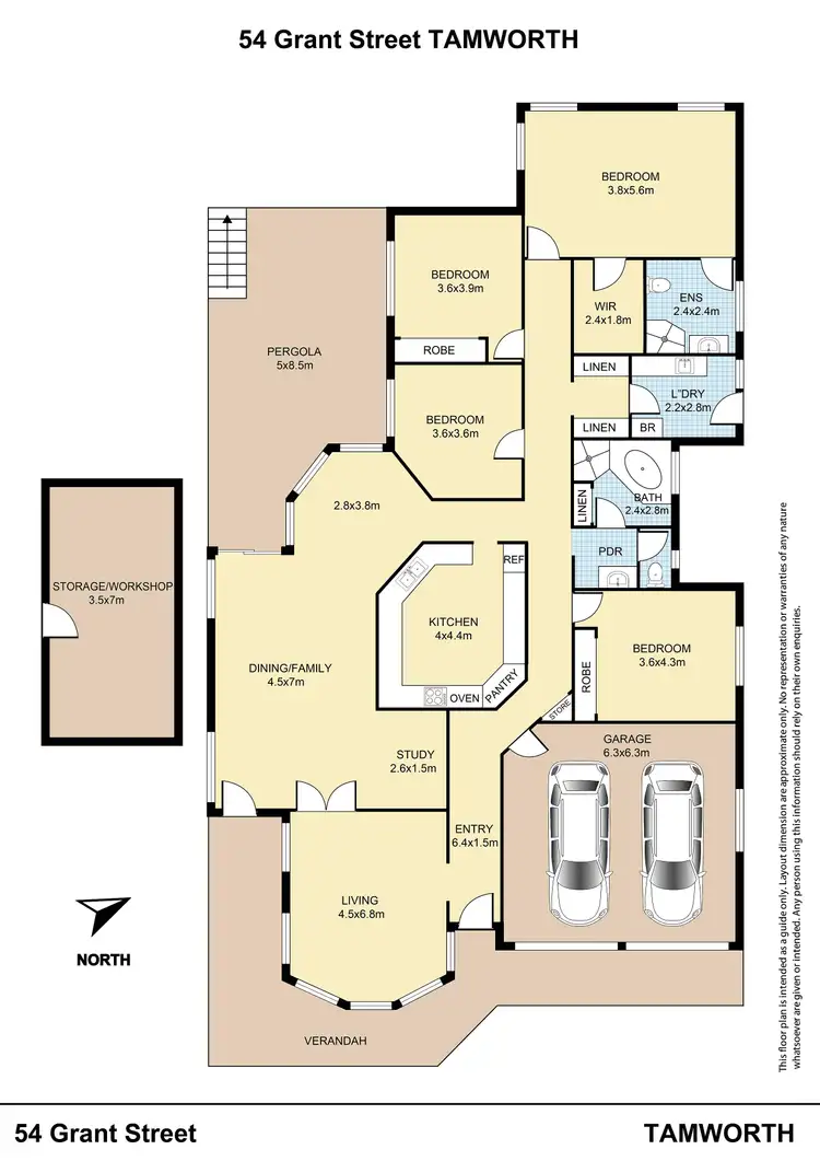 Floorplan of Homely house listing, 54 Grant Street, Tamworth NSW 2340