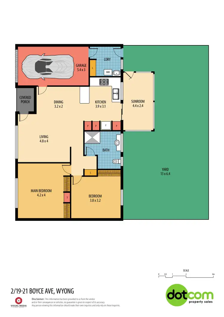 Floorplan of Homely villa listing, 2/19-21 Boyce Avenue, Wyong NSW 2259