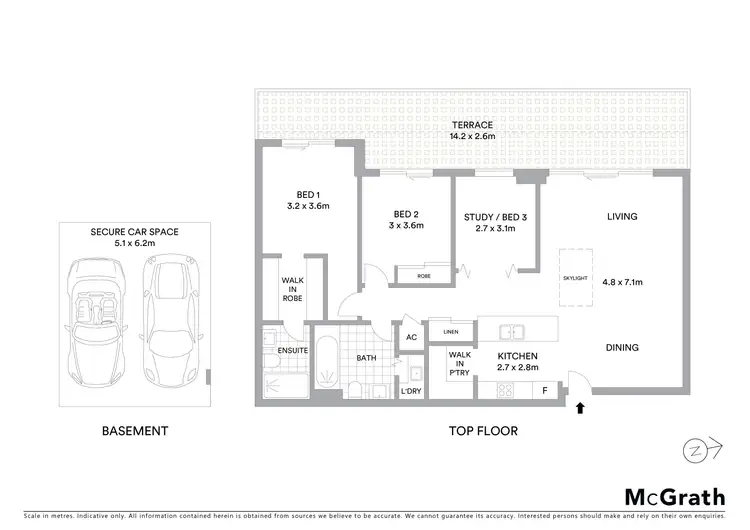 Floorplan of Homely apartment listing, 2603/43 Wilson Street, Botany NSW 2019