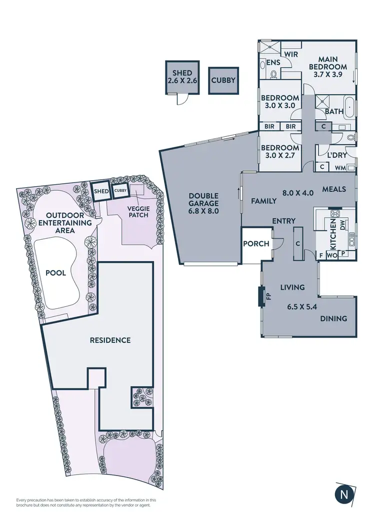 Floorplan of Homely house listing, 2 Paulka Court, Epping VIC 3076