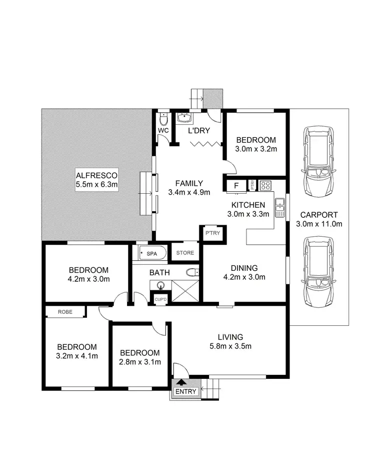 Floorplan of Homely house listing, 4 Ohlfsen Road, Minto NSW 2566