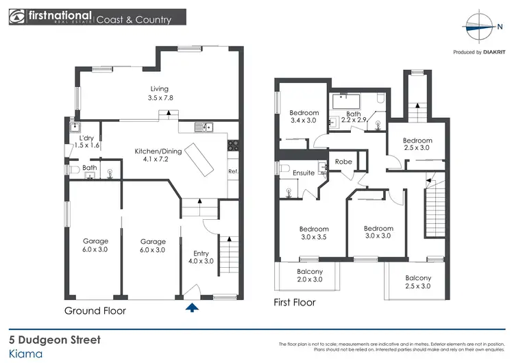 Floorplan of Homely townhouse listing, 5 Dudgeon Street, Kiama NSW 2533
