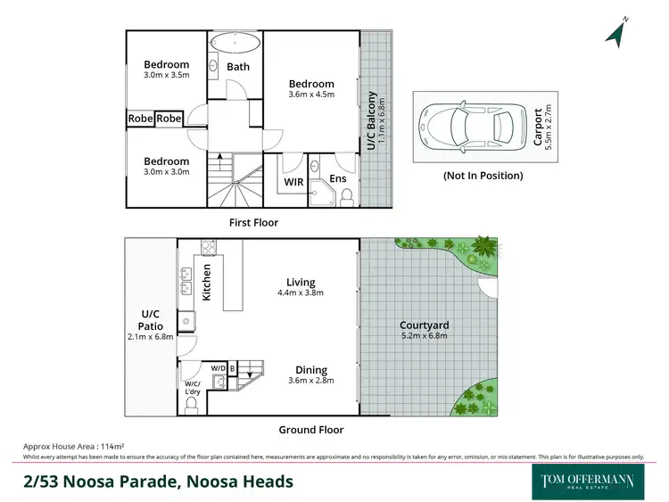 Floorplan of Homely unit listing, 2/53-57 Noosa Parade, Noosa Heads QLD 4567