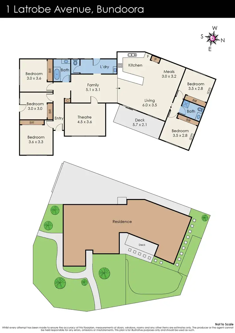 Floorplan of Homely house listing, 1 Latrobe Avenue, Bundoora VIC 3083