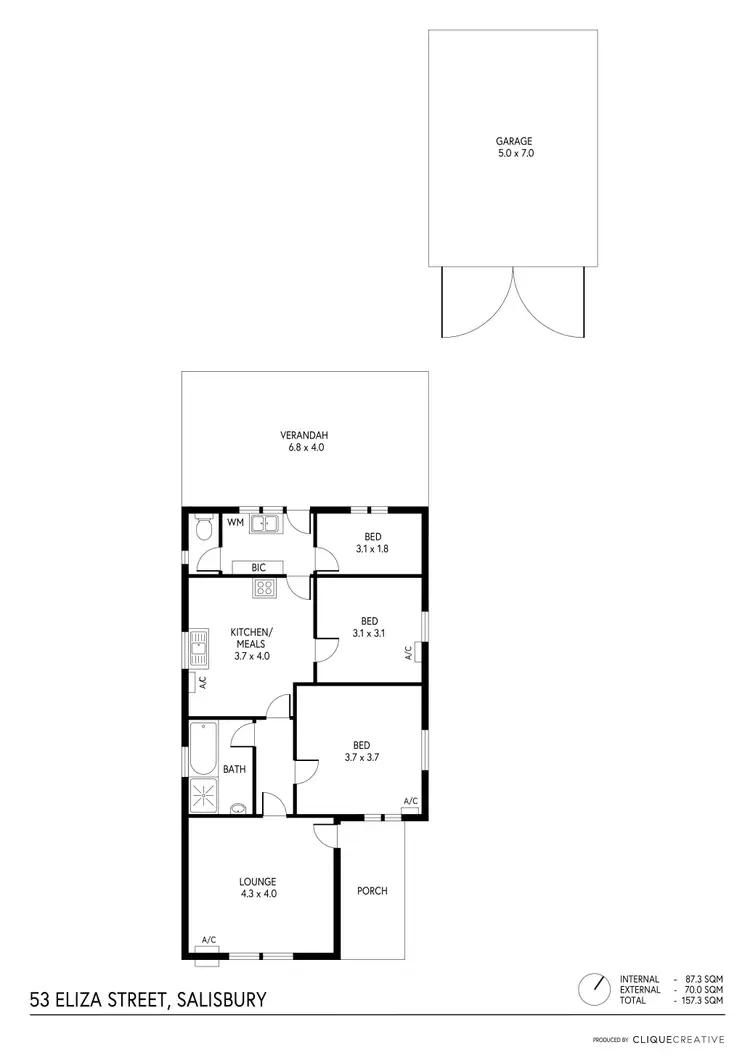 Floorplan of Homely house listing, 53 Eliza Street, Salisbury SA 5108