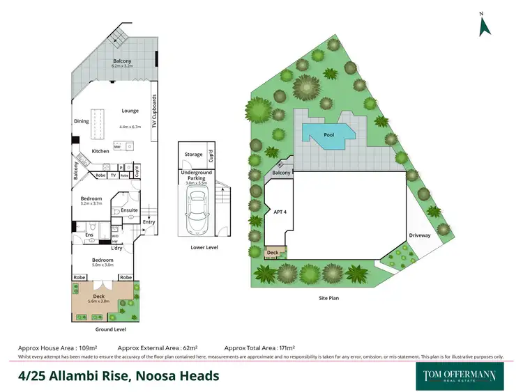 Floorplan of Homely unit listing, 4/25 Allambi Rise, Noosa Heads QLD 4567