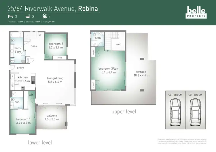 Floorplan of Homely unit listing, 25/64 Riverwalk Avenue, Robina QLD 4226