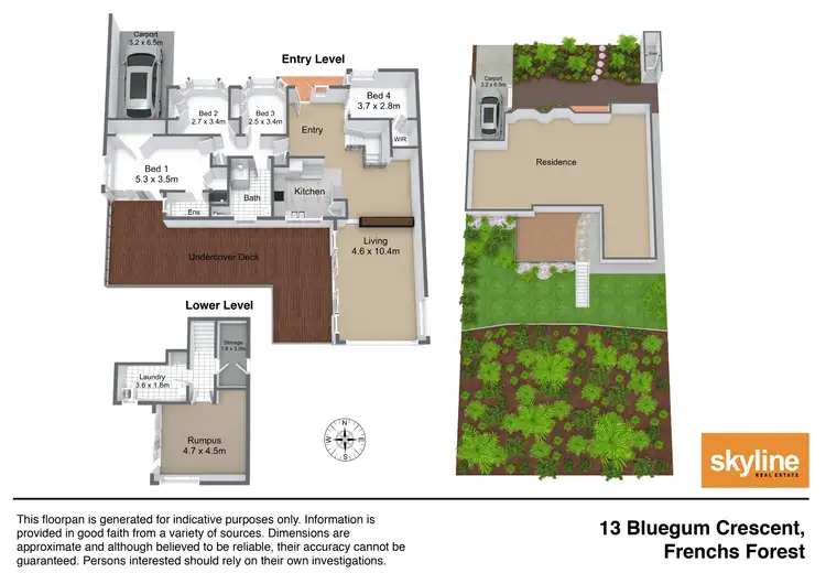 Floorplan of Homely house listing, 13 Bluegum Crescent, Frenchs Forest NSW 2086
