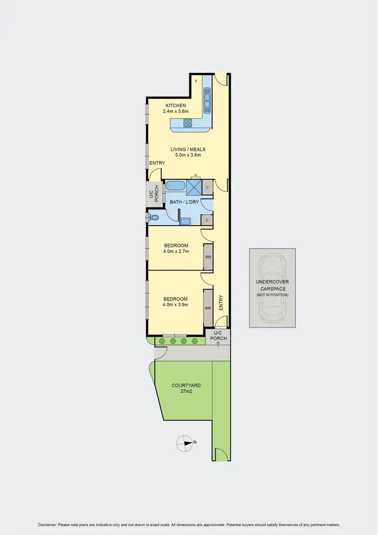 Floorplan of Homely apartment listing, 1/119 Tennyson Street, Essendon VIC 3040