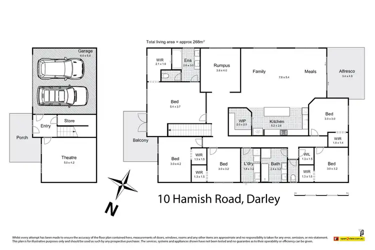 Floorplan of Homely house listing, 10 Hamish Road, Darley VIC 3340
