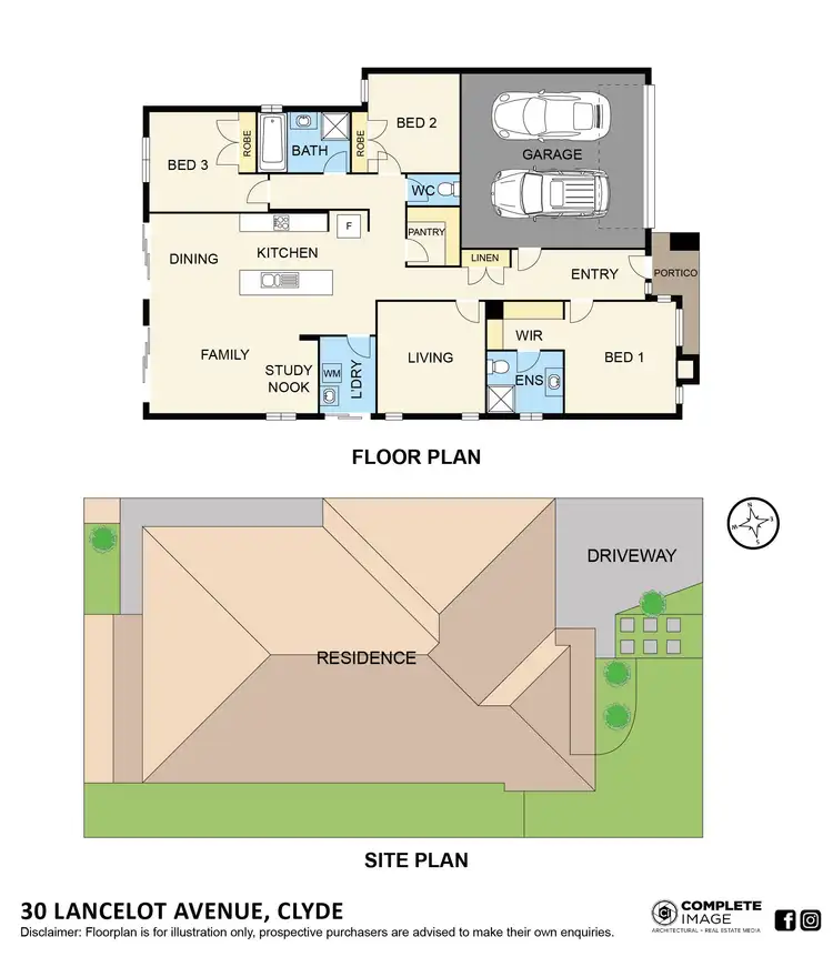 Floorplan of Homely house listing, 30 Lancelot Avenue, Clyde VIC 3978