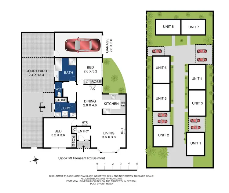 Floorplan of Homely unit listing, 2/57 Mt Pleasant Road, Belmont VIC 3216