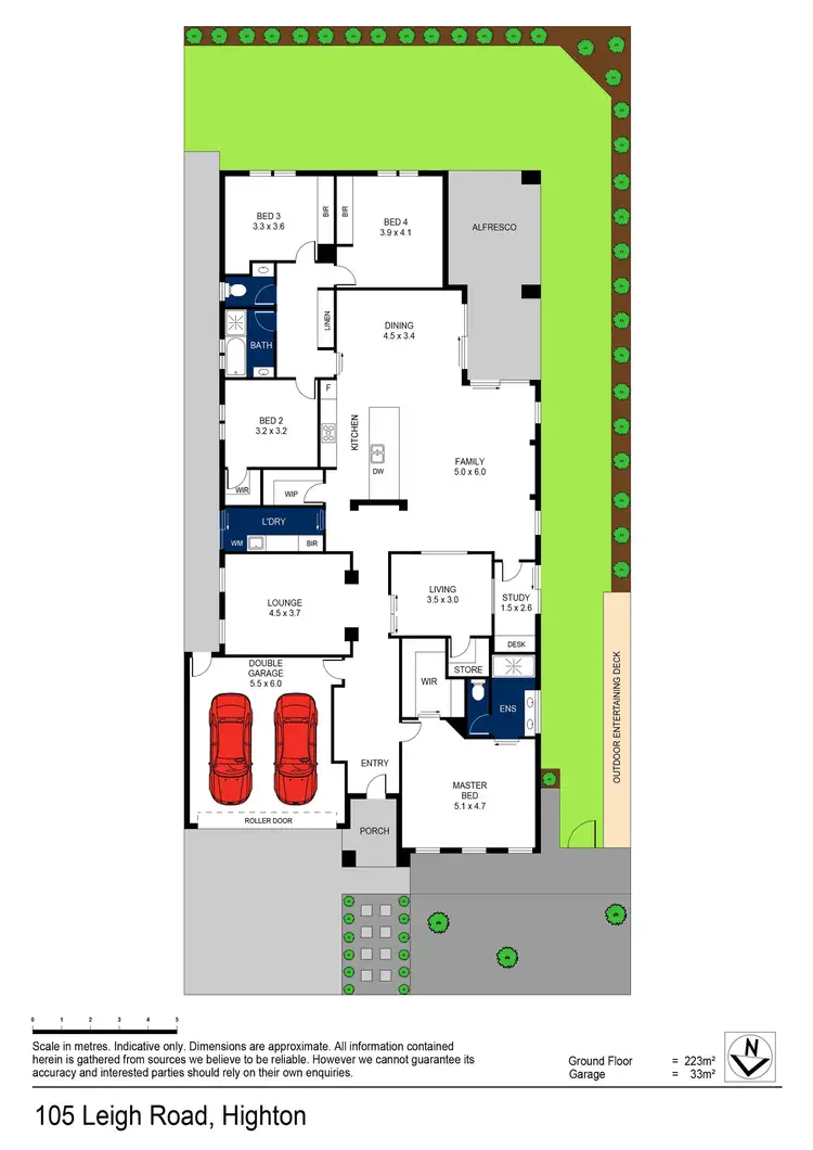 Floorplan of Homely house listing, 105 Leigh Road, Highton VIC 3216