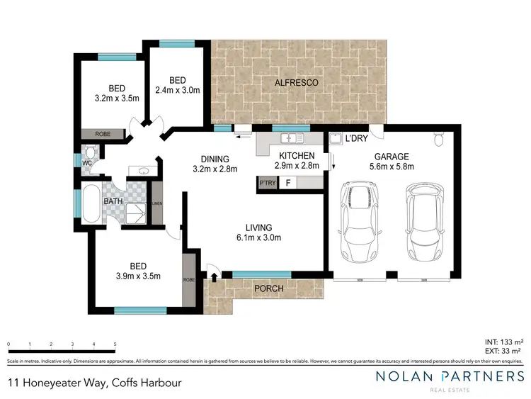 Floorplan of Homely house listing, 11 Honeyeater Way, Coffs Harbour NSW 2450