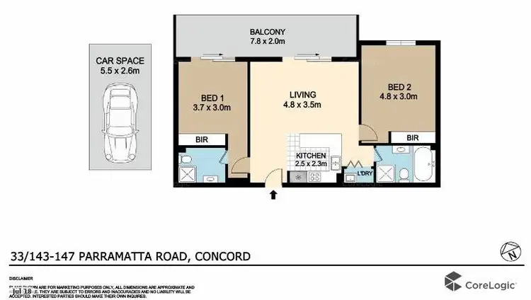 Floorplan of Homely apartment listing, 33/143 Parramatta Road, Concord NSW 2137